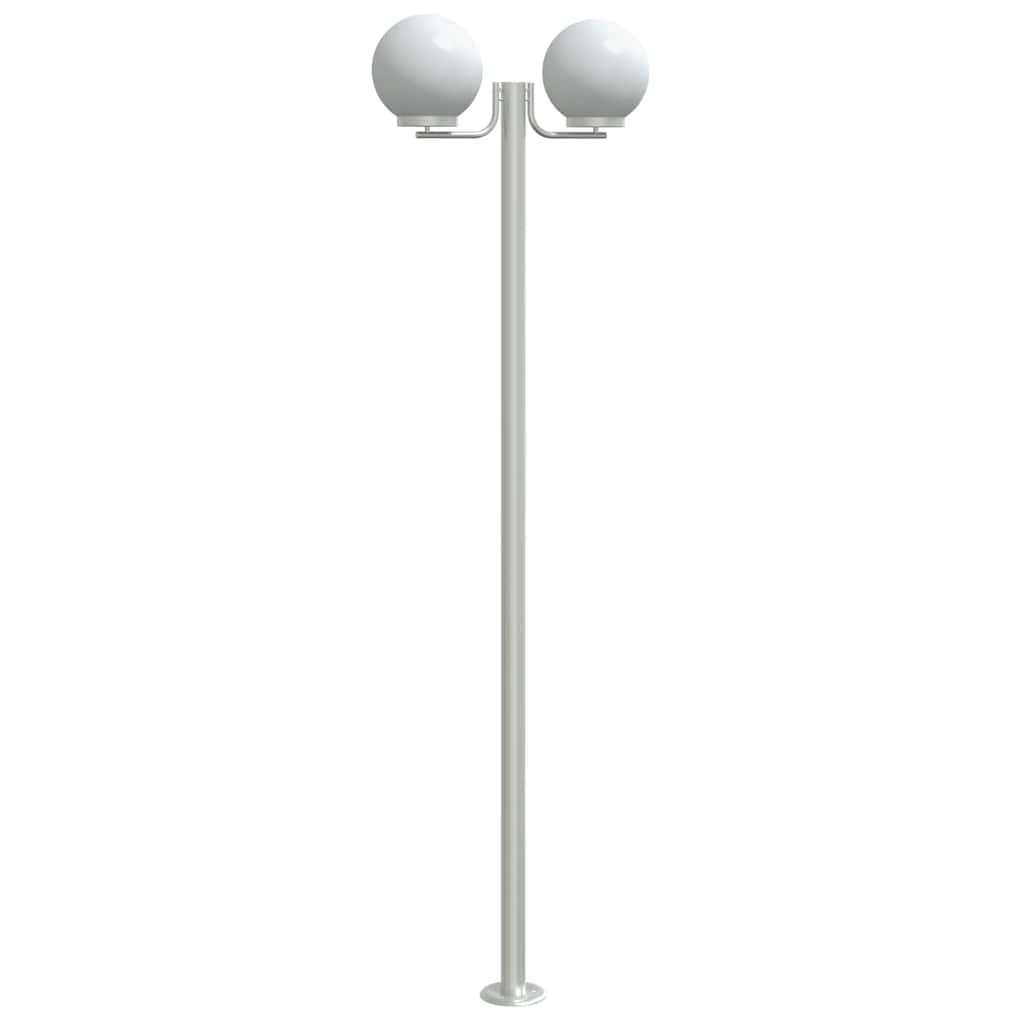 Lampade Da Terra Per Esterni 3pz Argento 215cm In Acciaio Inox - Image 2