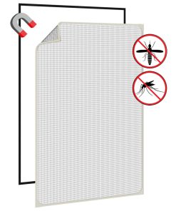 Zanzariera Magnetica Per Finestre Bianca 80x120 cm