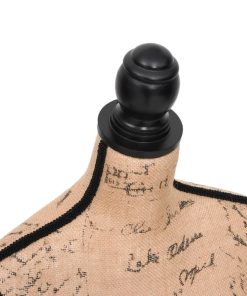 Busto Sartoriale Donna Marrone Nero Manichino In Iuta