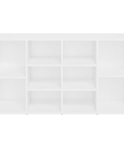 Scarpiera Con Panchina Bianco 103x30x55 Cm In Multistrato