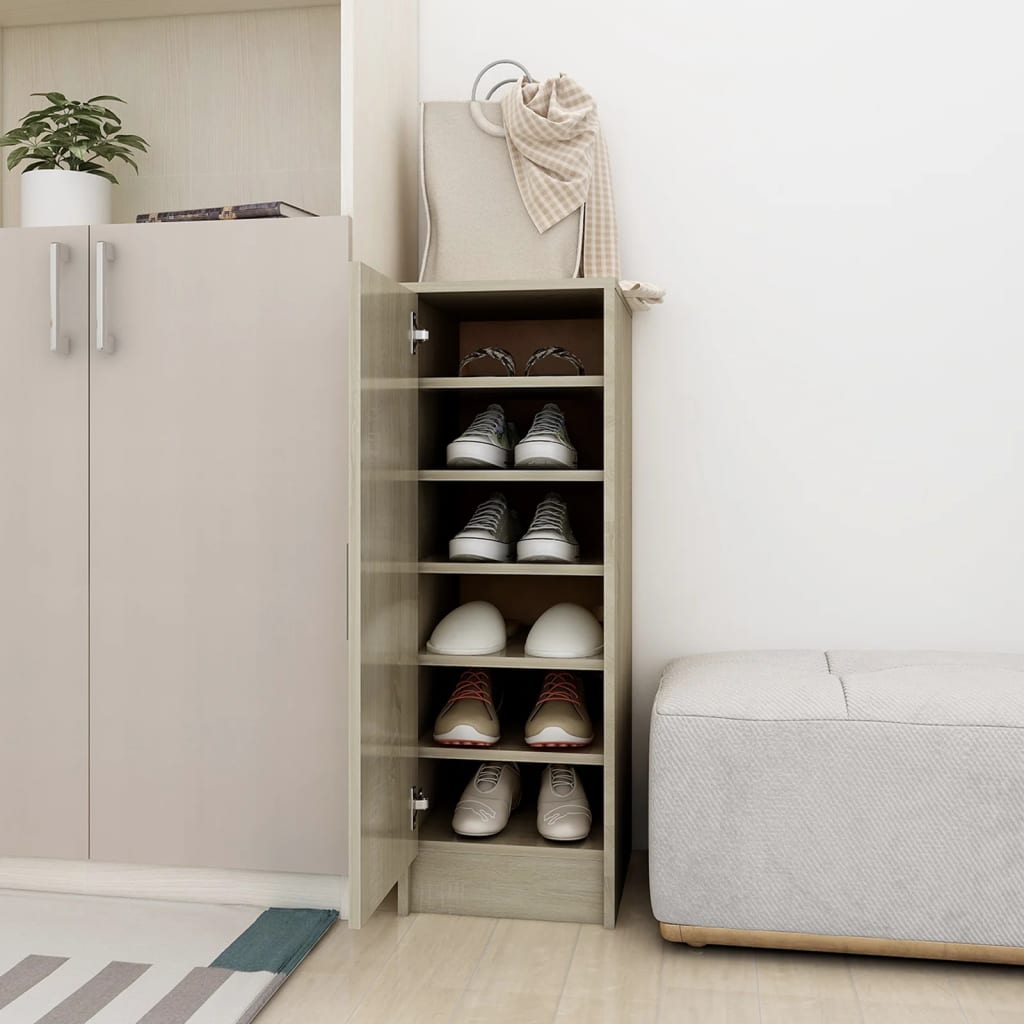 Scarpiera Rovere Sonoma 32x35x92 Cm In Truciolato