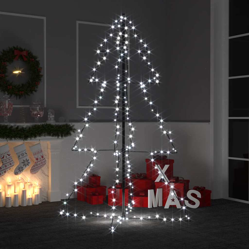 Albero Di Natale A Cono 200 Led Per Interni Esterni 98x150 cm