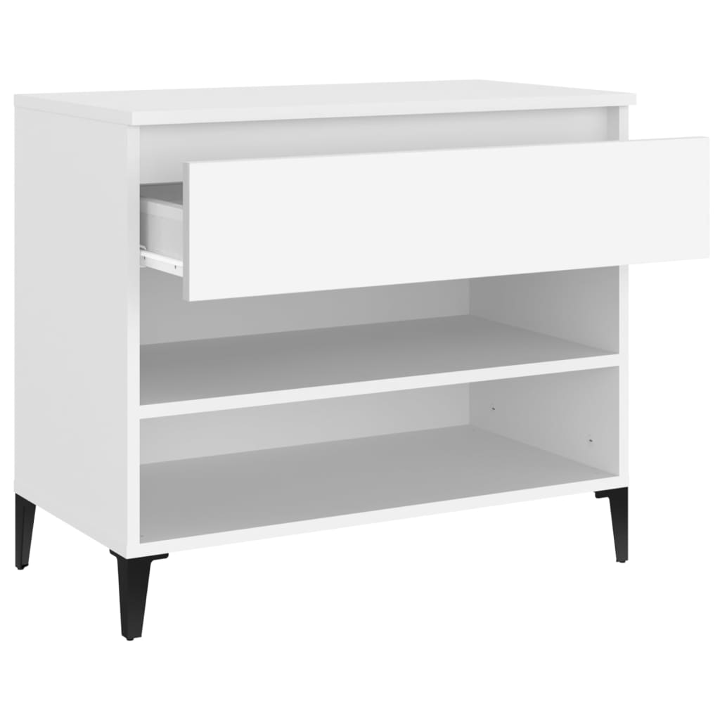 Scarpiera Bianca 70x36x60 Cm In Legno Multistrato - Image 6