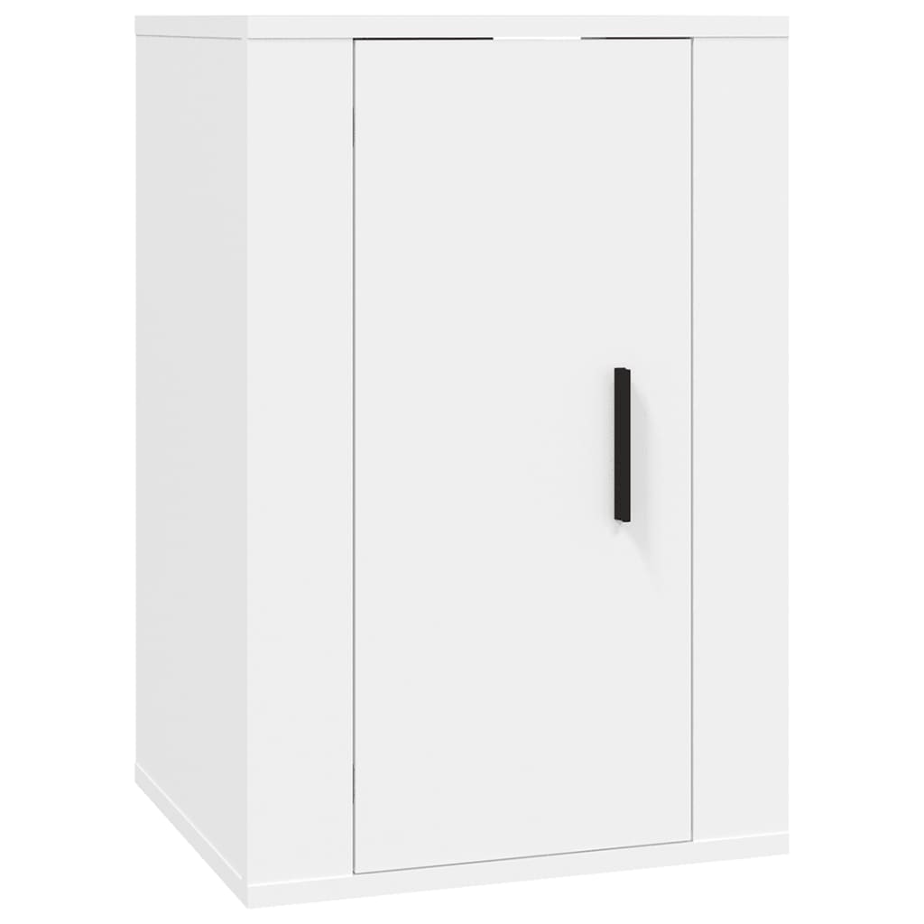 Mobili Porta Tv A Parete 2 Pz Bianco 40x34,5x60 cm