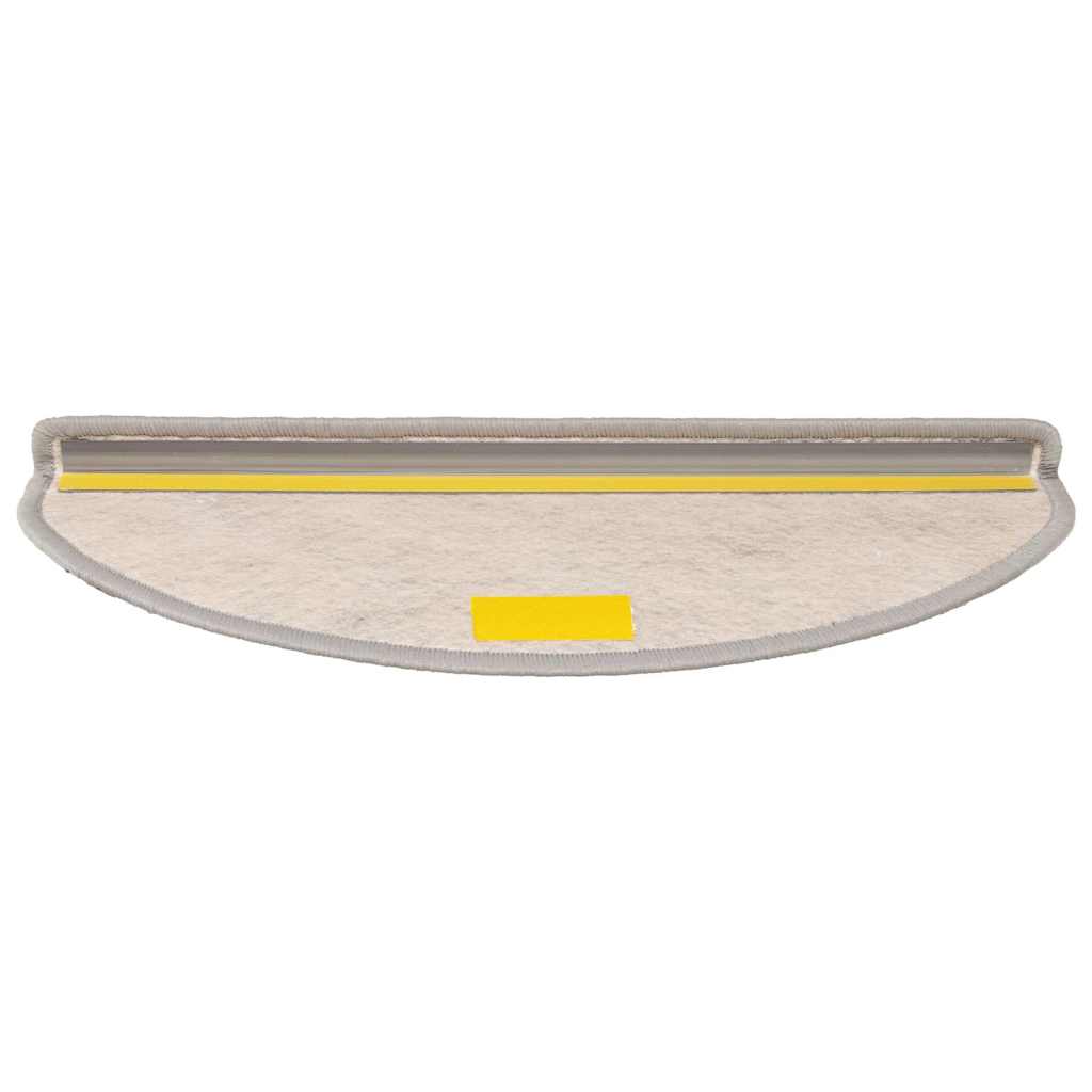 Tappeti Autoadesivi Scale Aspetto Sisal 15 Pz 65x21x4cm Argento - Image 3