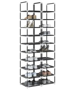 Scarpiere A 10 Livelli 2 Pz 33x33x174 Cm In Tessuto Non Tessuto