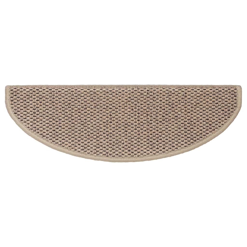 Tappeti Autoadesivi Scale Aspetto Sisal 30 Pz 65x21x4 Cm Sabbia