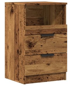 Comodini Legno Antico 2 Pz 40x36x65 Cm In Legno Multistrato
