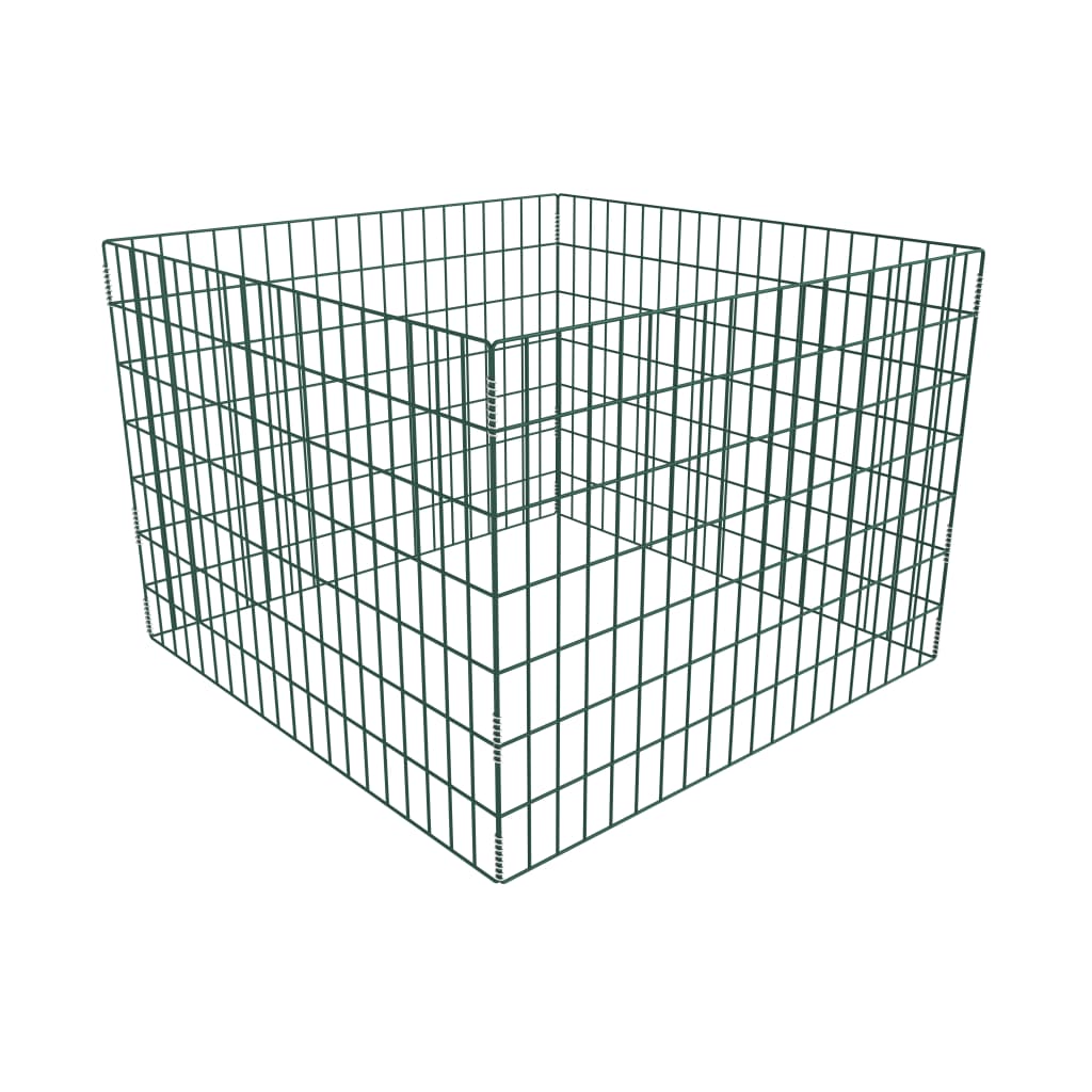 Compostiera Da Giardino Quadrata A Rete 100 X 100 X 70 cm