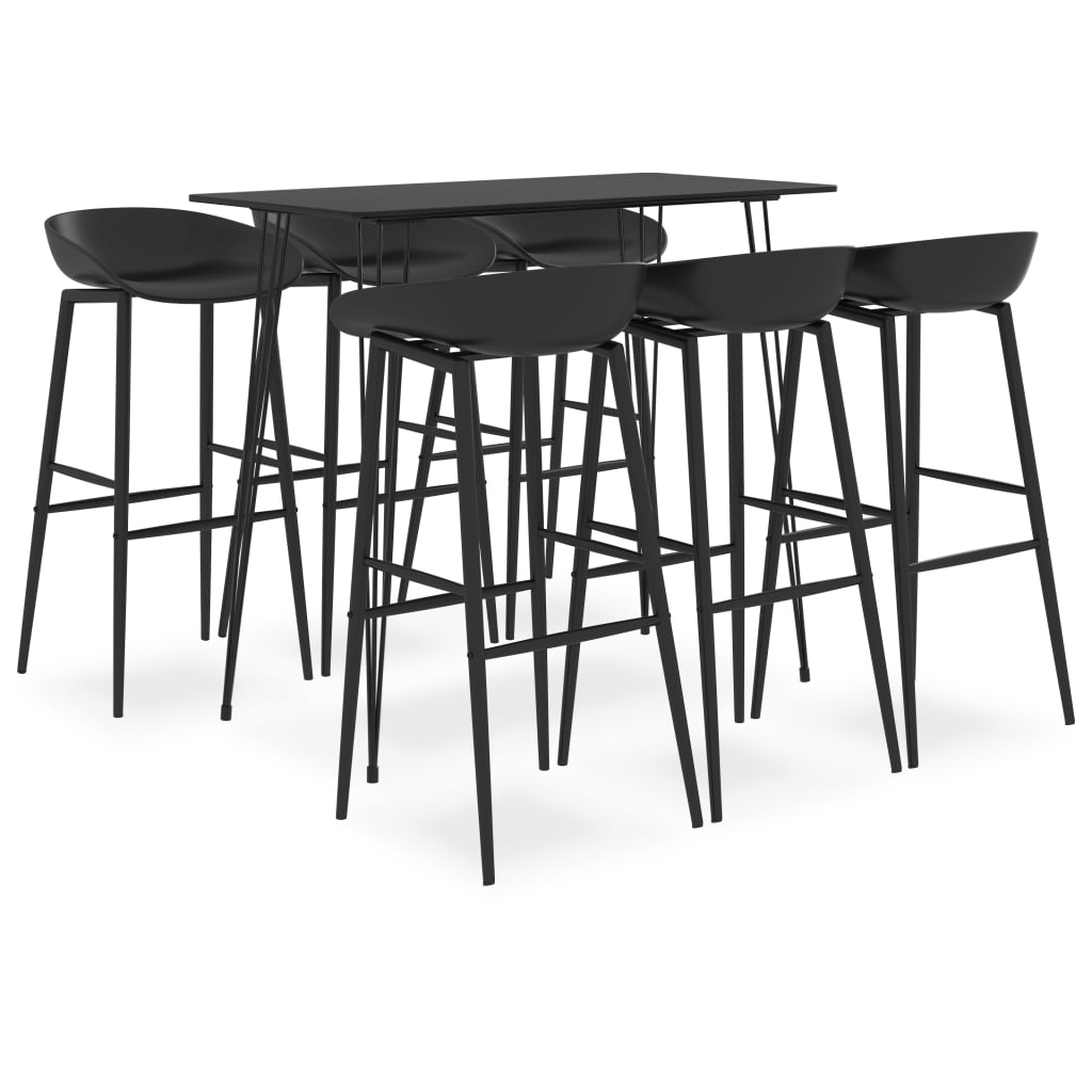 Set Da Bar 7 Pz Nero