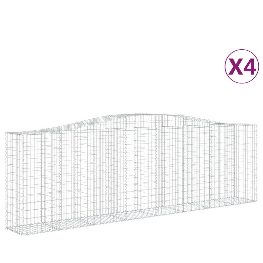 Cesti Gabbioni Ad Arco 4 Pz 400x50x120/140 Cm Ferro Zincato - Image 5
