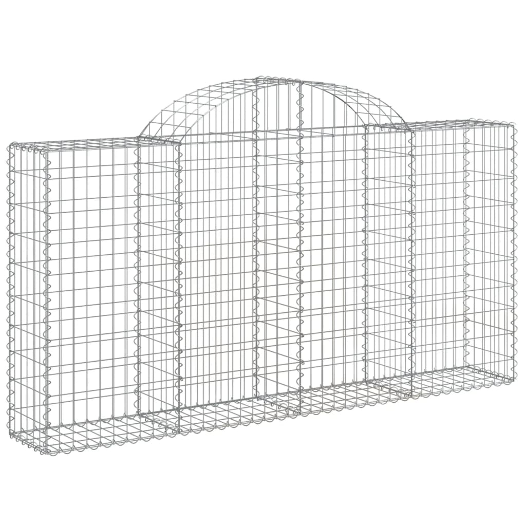 Cesti Gabbioni Ad Arco 8 Pz 200x30x100/120 Cm Ferro Zincato