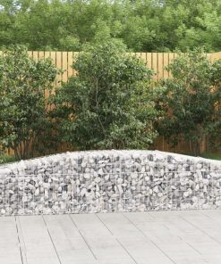 Cesti Gabbioni Ad Arco 6 Pz 400x50x40/60 Cm Ferro Zincato