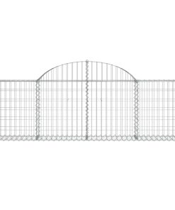 Cesti Gabbioni Ad Arco 6 Pz 200x30x60/80 Cm Ferro Zincato