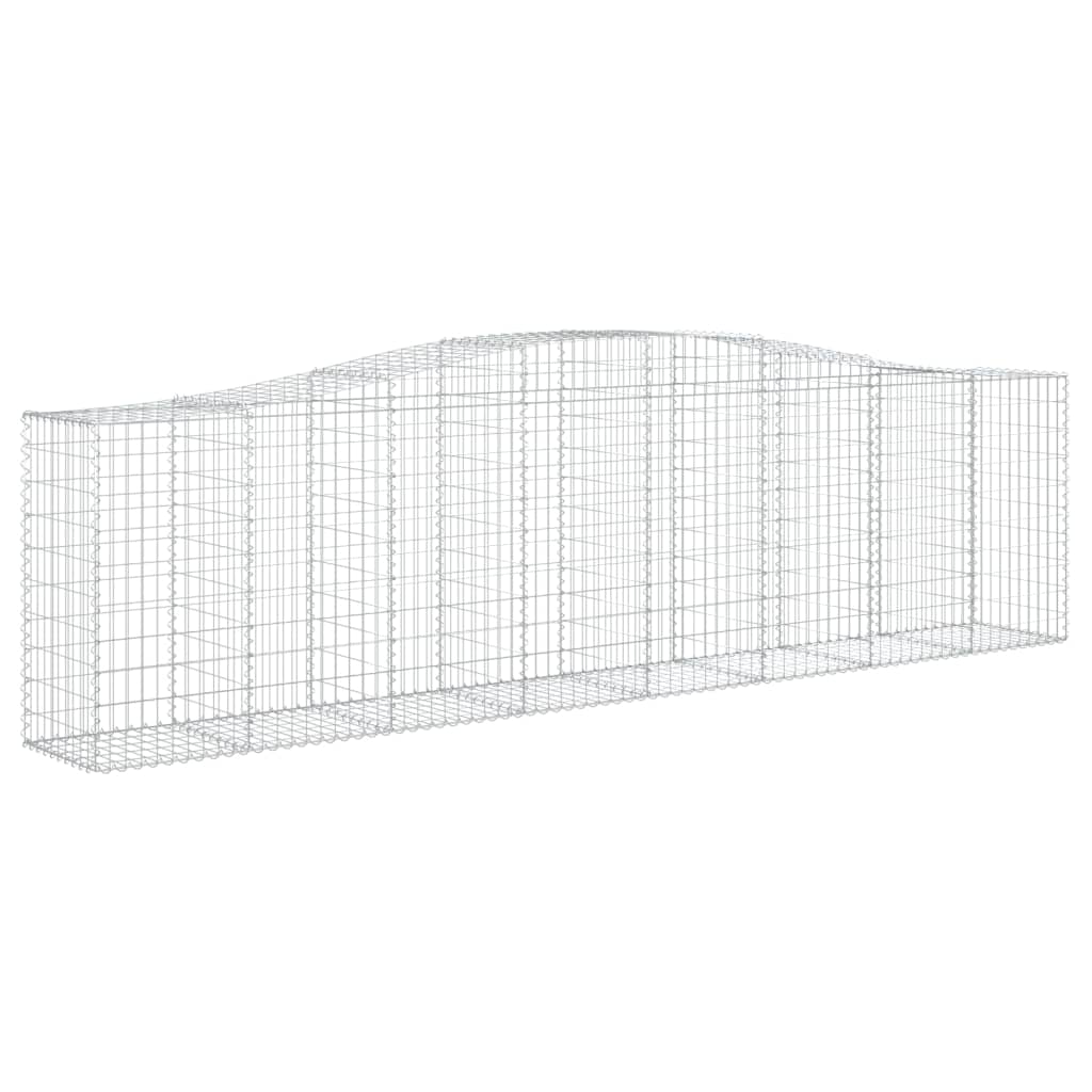 Cesti Gabbioni Ad Arco 4 Pz 400x50x100/120 Cm Ferro Zincato