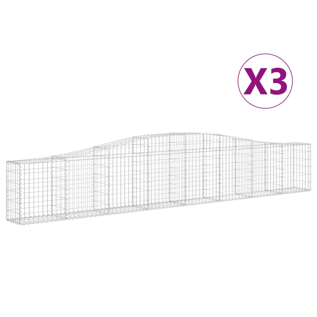 Cesti Gabbioni Ad Arco 3 Pz 400x30x60/80 Cm Ferro Zincato - Image 6