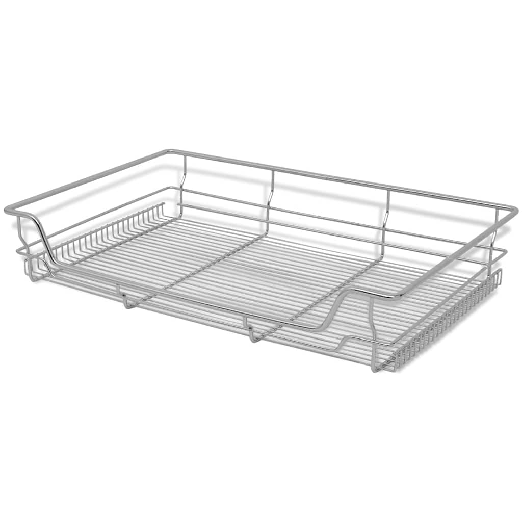 Cestelli A Rete Estraibili 2 Pz 800 Mm Argentati