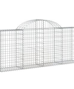 Cesti Gabbioni Ad Arco 14 Pz 200x30x80/100 Cm Ferro Zincato