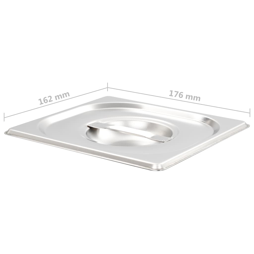 Coperchi Per Teglie Gn 1/6 8 Pz In Acciaio Inox