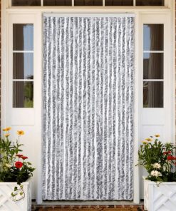 Zanzariera Bianco E Grigio 90x200 Cm Ciniglia