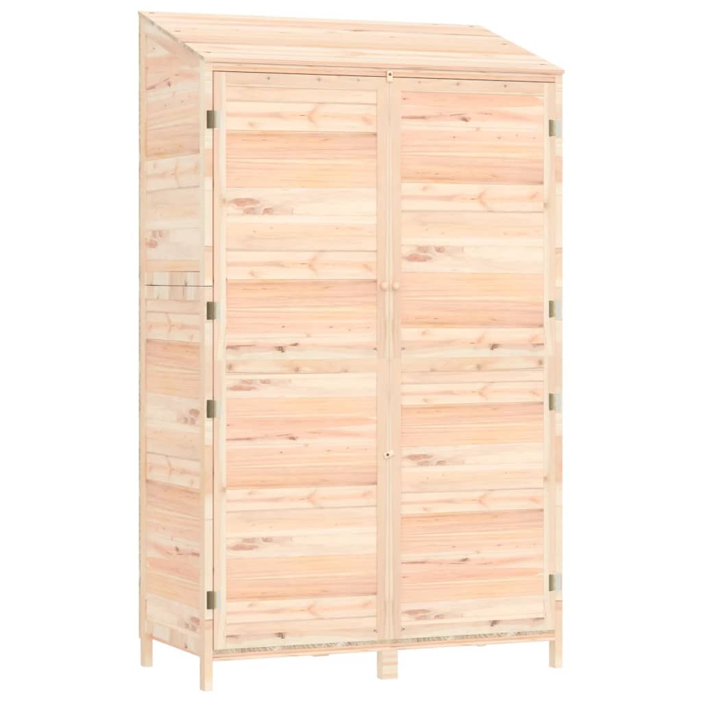 Capanno Da Giardino 102x52x174,5 Cm In Legno Massello Di Abete