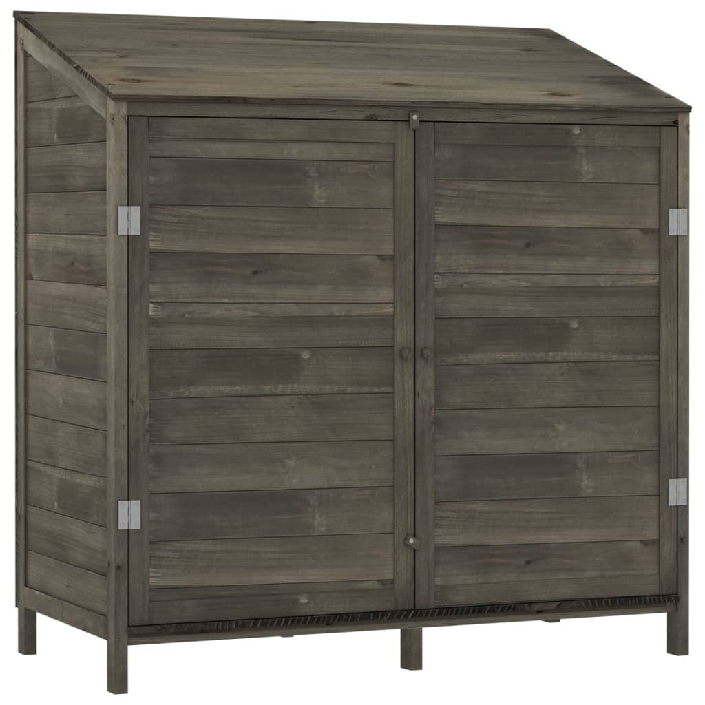 Capanno Da Giardino Antracite 102x52x112cm Legno Massello Abete - Image 3