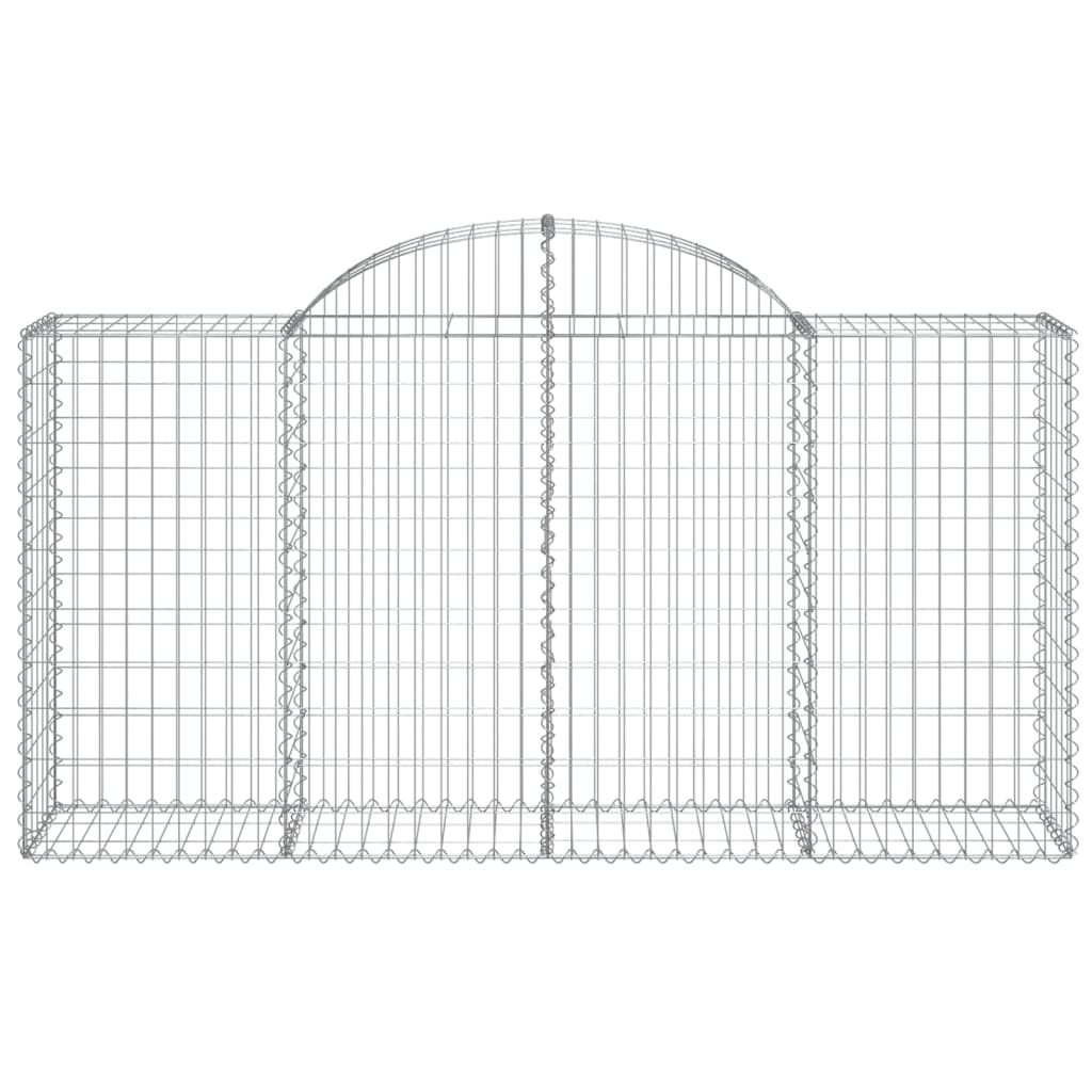 Cesto Gabbione Ad Arco 200x50x100/120 Cm Ferro Zincato