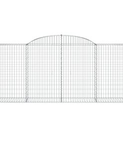 Cesto Gabbione Ad Arco 300x50x120/140 Cm Ferro Zincato