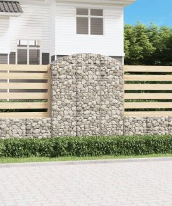 Cesto Gabbione Ad Arco 150x50x180/200 Cm Ferro Zincato