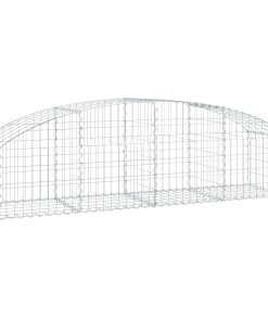 Cesto Gabbione Ad Arco 200x50x40/60 Cm Ferro Zincato