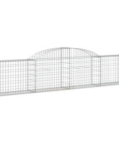 Cesto Gabbione Ad Arco 300x30x60/80 Cm Ferro Zincato