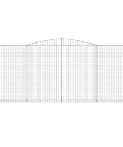 Cesto Gabbione Ad Arco 400x30x160/180 Cm Ferro Zincato