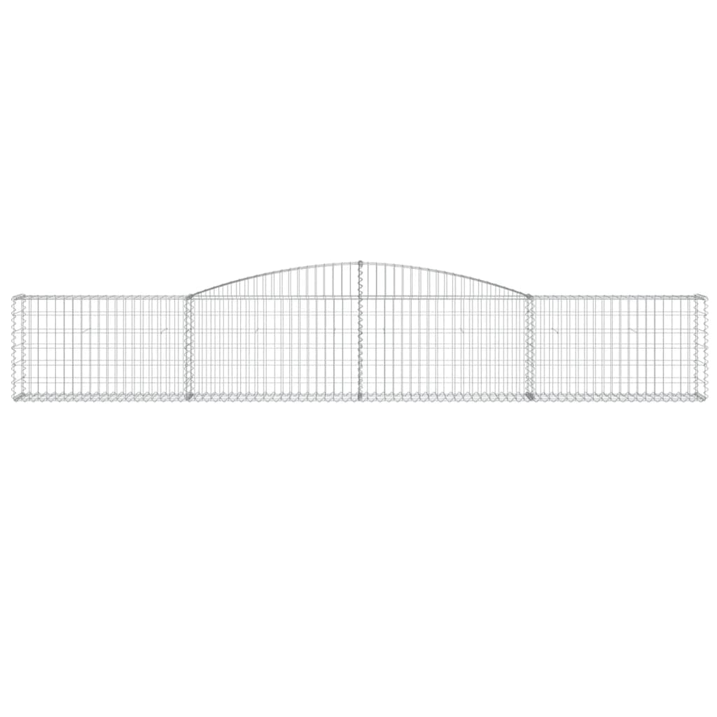 Cesto Gabbione Ad Arco 400x30x60/80 Cm Ferro Zincato