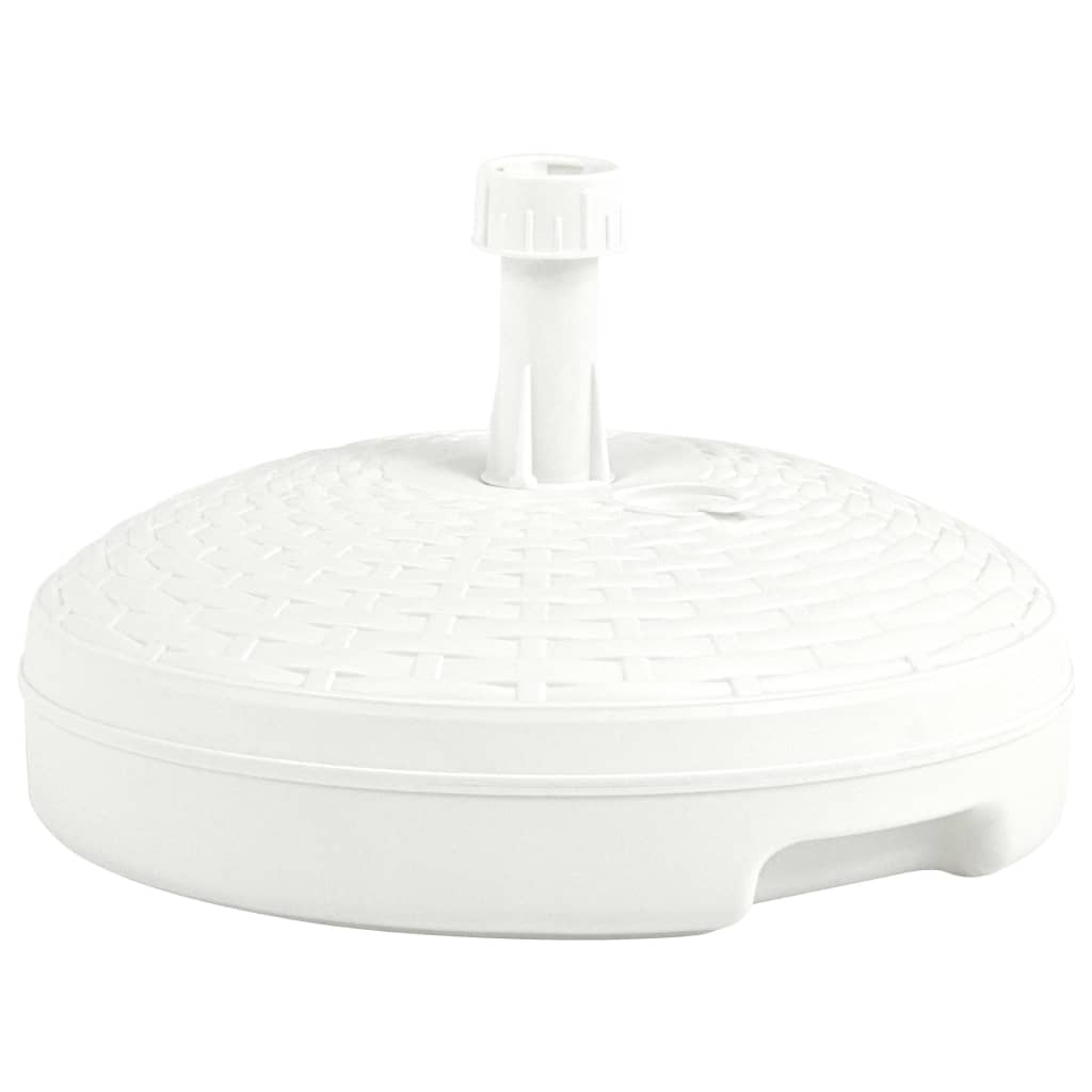 Base Ombrellone Per Sabbia/acqua 20l Bianca Rattan In Plastica - Image 5