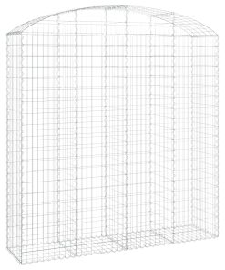 Cesto Gabbione Ad Arco 200x50x200/220 Cm Ferro Zincato