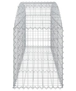 Cesto Gabbione Ad Arco 200x50x60/80 Cm Ferro Zincato