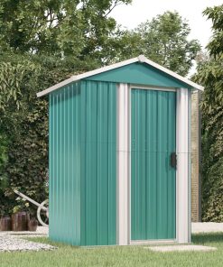 Capanno Da Giardino Verde 126x97,5x177 Cm Acciaio Zincato