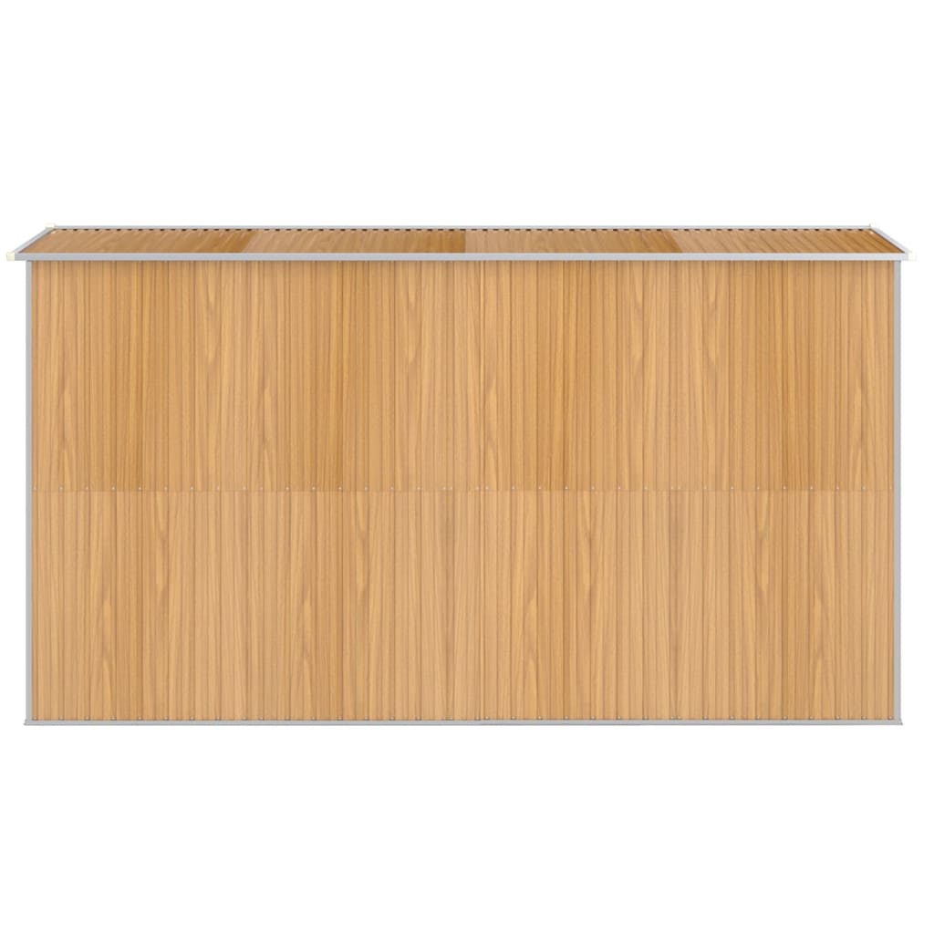 Capanno Giardino Marrone Chiaro 192x357x223cm Acciaio Zincato - Image 4