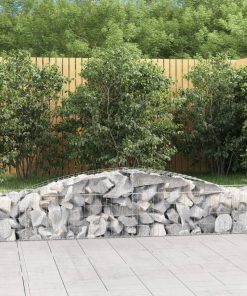 Cesti Gabbioni Ad Arco 9 Pz 400x50x40/60 Cm Ferro Zincato