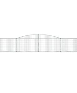 Cesti Gabbioni Ad Arco 5 Pz 400x30x60/80 Cm Ferro Zincato