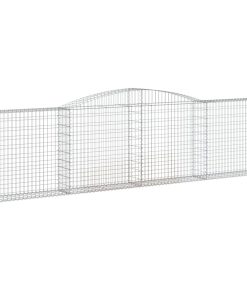 Cesti Gabbioni Ad Arco 10 Pz 400x30x100/120 Cm Ferro Zincato