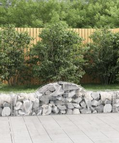 Cesti Gabbioni Ad Arco 7 Pz 200x50x40/60 Cm Ferro Zincato