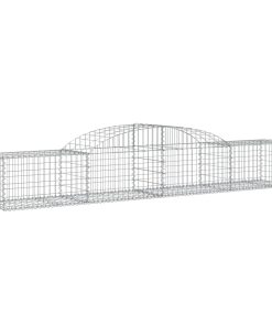 Cesti Gabbioni Ad Arco 8 Pz 300x50x40/60 Cm Ferro Zincato