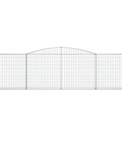 Cesti Gabbioni Ad Arco 8 Pz 400x30x100/120 Cm Ferro Zincato