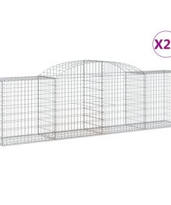 Cesti Gabbioni Ad Arco 20 Pz 300x50x80/100 Cm Ferro Zincato