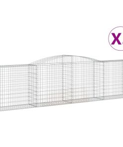 Cesti Gabbioni Ad Arco 3 Pz 400x50x100/120 Cm Ferro Zincato