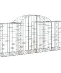 Cesti Gabbioni Ad Arco 15 Pz 200x50x80/100 Cm Ferro Zincato