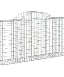 Cesti Gabbioni Ad Arco 5 Pz 200x50x100/120 Cm Ferro Zincato