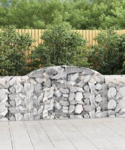 Cesti Gabbioni Ad Arco 3 Pz 300x30x80/100 Cm Ferro Zincato