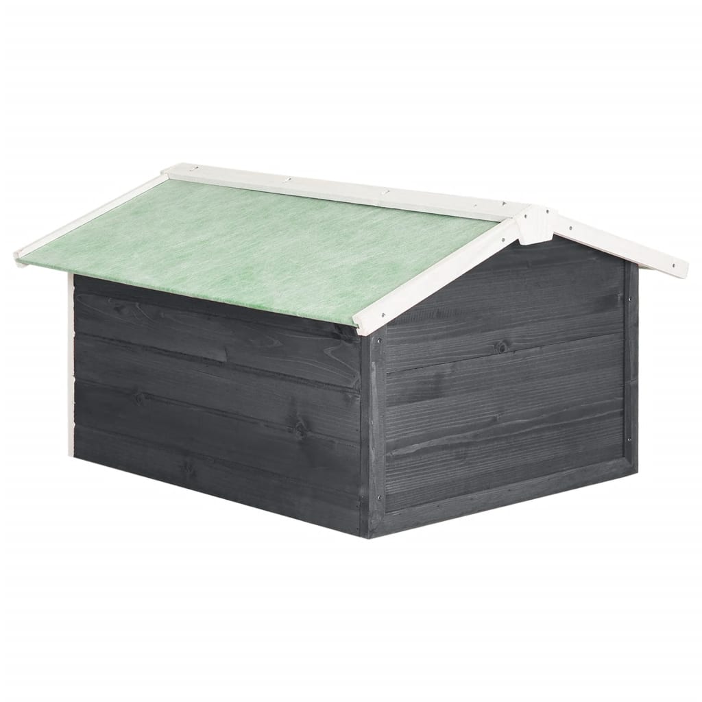 Casetta Per Tosaerba Robotizzato 72x87x50cm Grigia Bianca Abete